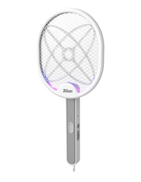 Paleta electrica anti-insecte Zilan Alba, 2800 Volti, lampa cu LED