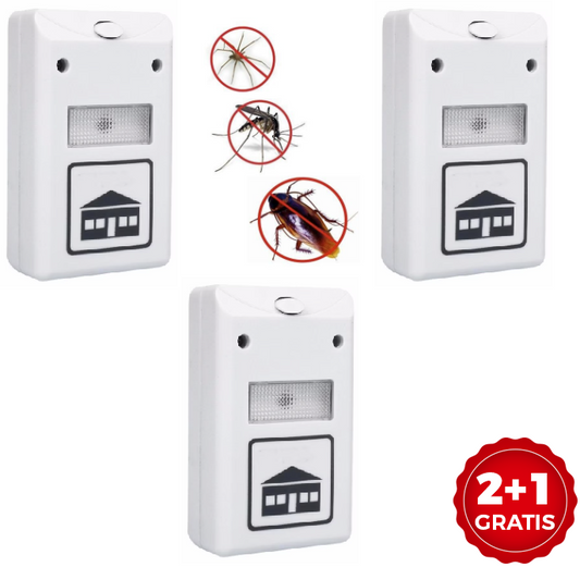 Set 3 aparate anti insecte Pest Repeller 2 + 1 GRATIS