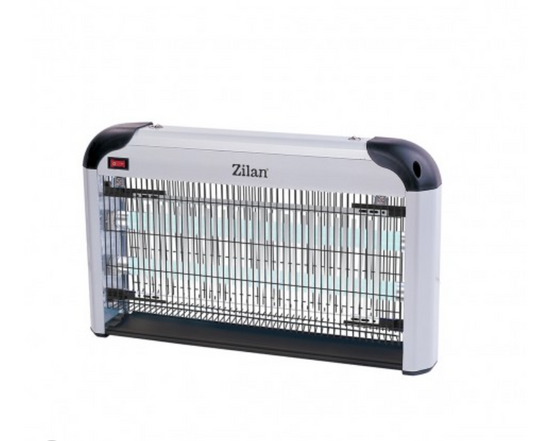 Aparat electric anti-insecte Zilan Gri doua lampi cu UV, buton de pornire si oprire