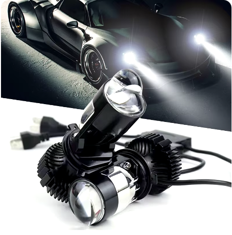 Set 2 Becuri Auto H4 A7 Canbus 2 Faze 30000lm/Set temperatura 6000K