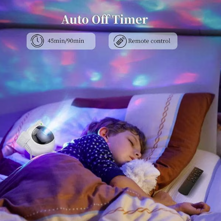 Astronaut Proiector Galaxy LED, Proiectii Constelatii, Multicolor, Lampa Veghe