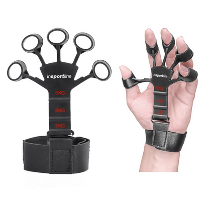 Set 2 Flexoare pentru Degete cu 3 nivele din silicon Negru