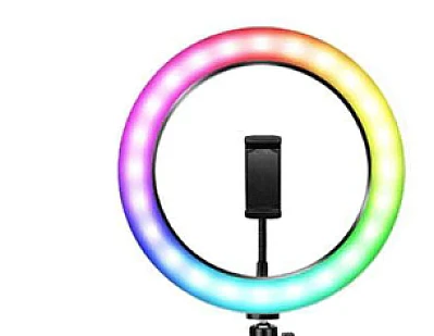 Lampa circulara profesionala LED Ring Light RGB Andowl Q MG34