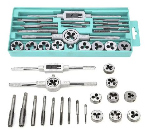 Trusa filiere M3-M12 si tarozi 3-12mm - set 20 buc