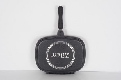 Tigaie dubla ZILAN ZLN-9522,culoare negru Diametru 30 cm, garnitura silicon rezerva