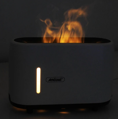Umidificator cu difuzor de aroma cu flacara falsa Q-XJ160
