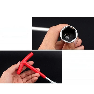 Cheie Bujie cu Maner T16mm Arc si Unghi Ajustabil 360 grade