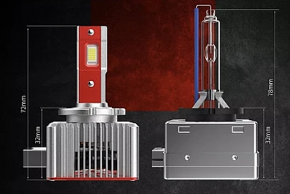 Set 2 becuri auto LED D3S 10000k 110W/set canbus Carcasa