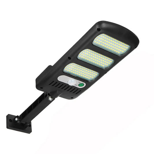 Lampa stradala, LED, IP65, Incarcare solara, Negru