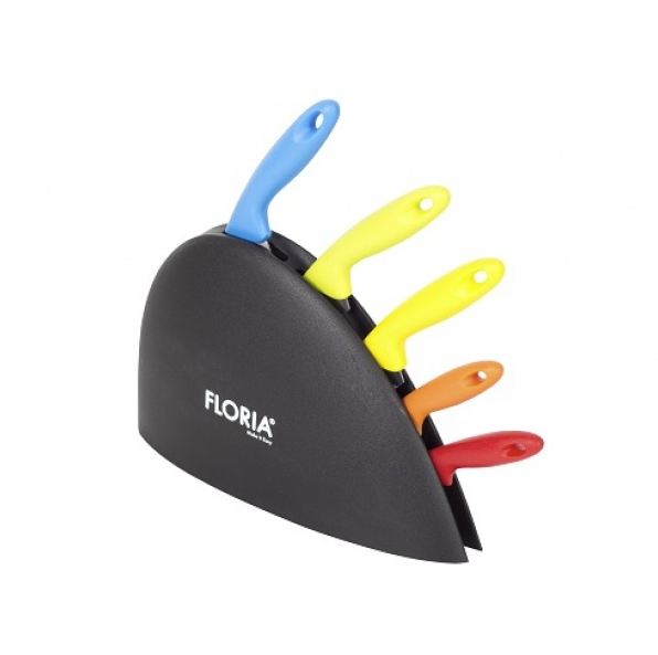 Set cutite 5 piese cu suport Floria