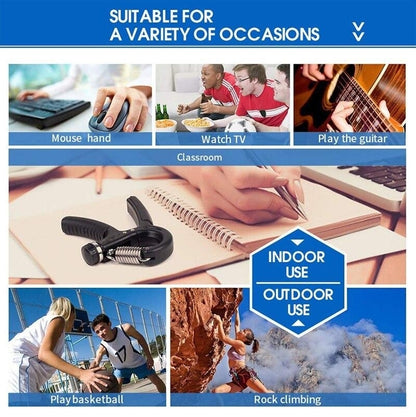 SET 2 BUC Maner pentru exercitii cu arc reglabil 10 kg -60 kg pentru reabilitarea degetelor
