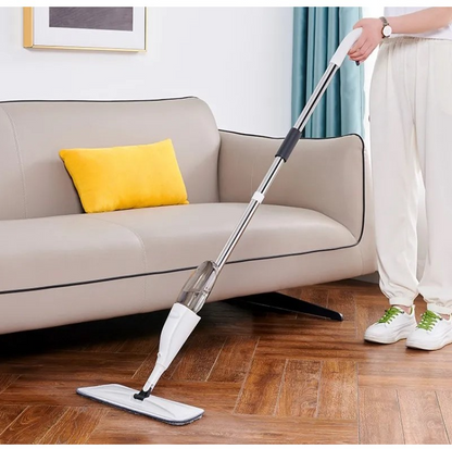 Mop cu rezervor incorporat, cu laveta absorbanta si microfibra