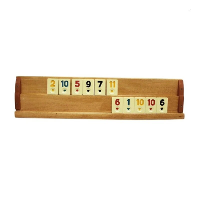 Set joc remi din lemn masiv Rummy Kardesler