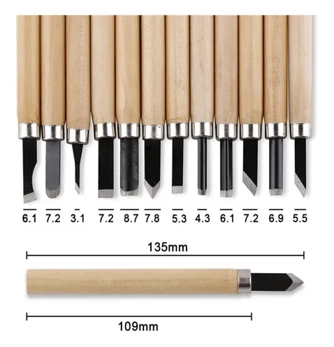 Set 12 piese dalti pentru tamplarie 135mm