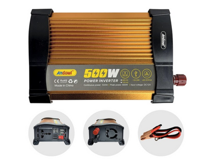 Invertor de tensiune auto KS500 putere 500W 12V 220V