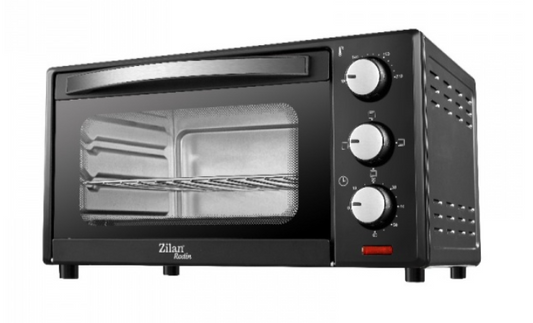Cuptor electric Zilan ZLN-0973 RODIN, 1200 W, 15 Litri, Temperatura Reglabila, Geam Dublu, Negru