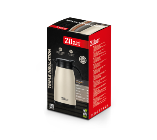 Termos Zilan ZLN0769 din inox, capacitate 1L, metine rece pana la 24 ore si cald pana la 18 ore