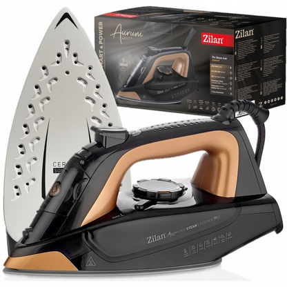 Fier de calcat profesional Aurum, Zilan ZLN4247, putere 3300W, auto-oprire, functie de auto-curatare