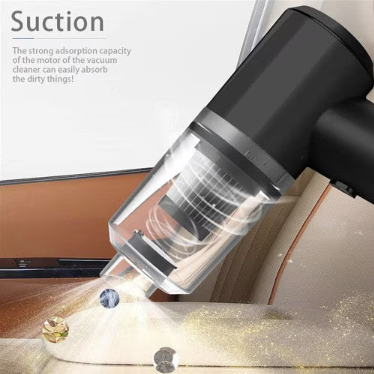 Aspirator auto Fara fir 2in1 120 W Lumina LED Negru