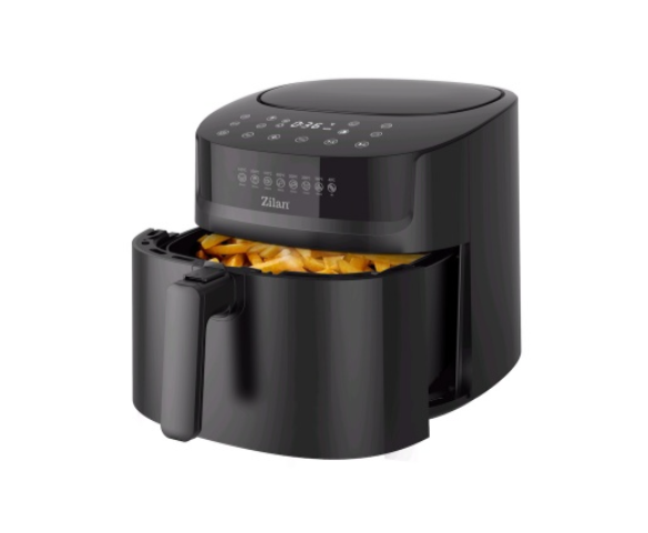 Friteuza cu aer cald Zilan ZLN7999 Negru, putere 1800 W, ecran digital, panou cu comenzi tactile