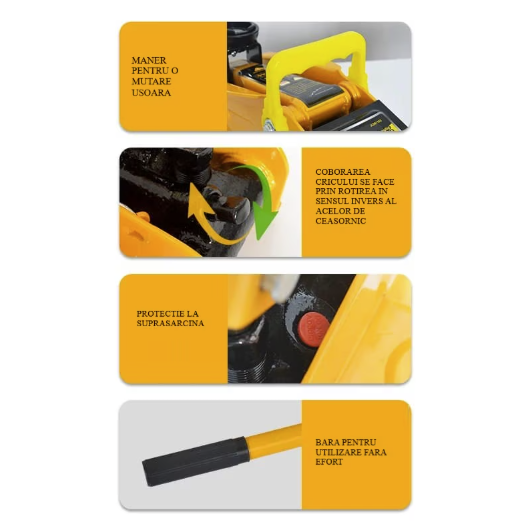 Cric hidraulic tip crocodil capacitate ridicare 3 Tone
