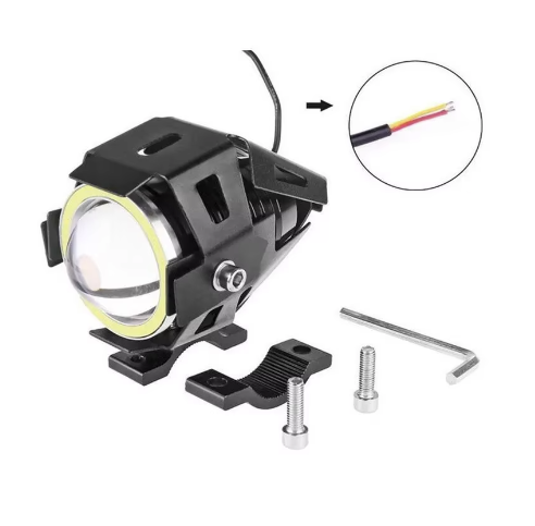 Proiector 12V Moto cu LED 10 W tip U9 Prindere pe Ghidon