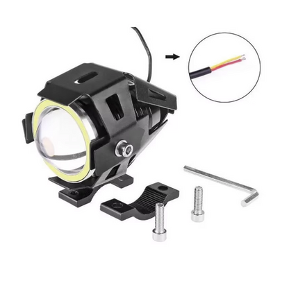 Proiector 12V Moto cu LED 10 W tip U9 Prindere pe Ghidon