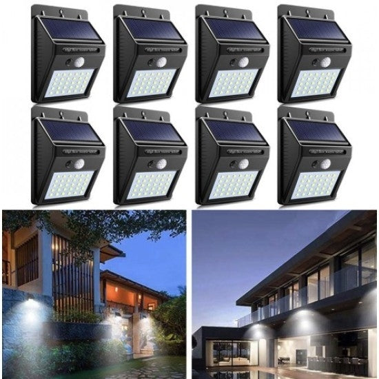 SET 8 X LAMPA SOLARA CU SENZOR DE MISCARE