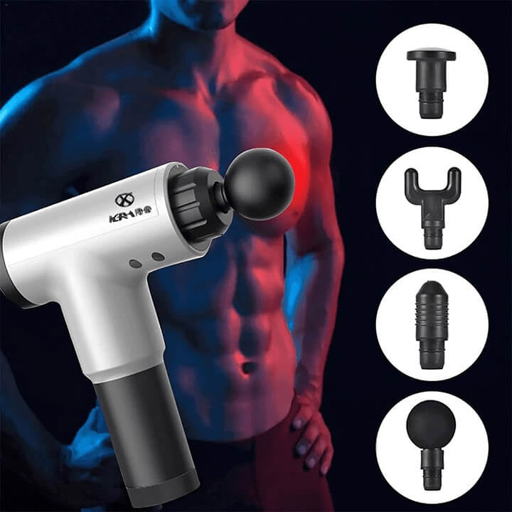 Aparat de masaj cu 4 capete Fascial Gun