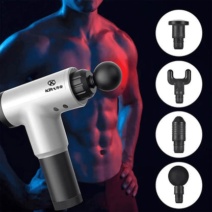 Aparat de masaj cu 4 capete Fascial Gun