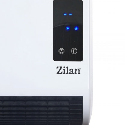 Aeroterma de perete Zilan ZLN2083, 2000W, display LED, senzori de ferestre deschise, programare saptamanala