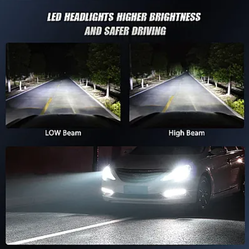 Set 2 Lampi H7 LED V20 30000 Canbus putere 120W temperatura 6000K lumina alba
