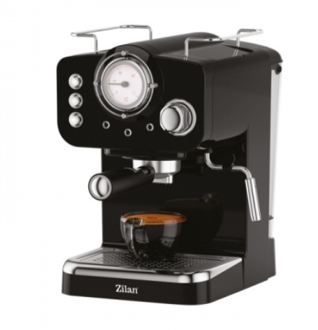Espressor manual Zilan ZLN2991 Negru,15 Bar, 1.25 l, 1100W, Design Retro