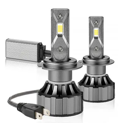 Set 2 Lampi V20 H4 LED cu doua faze temperatura 6000K putere 100W 10.000 Lumeni Canbus