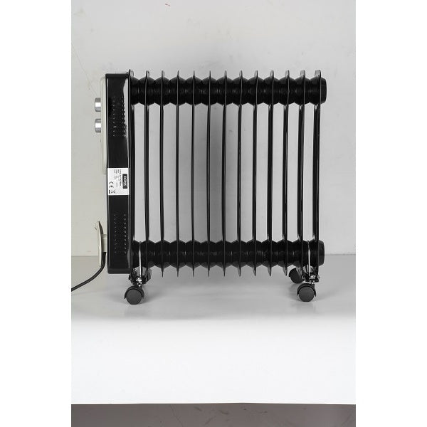 Calorifer electric Floria ZLN-3673,Negru 2500 W, 13 elementi, 3 trepte de putere, Termostat reglabil, Protectie supra-incalzire, Indicator luminos