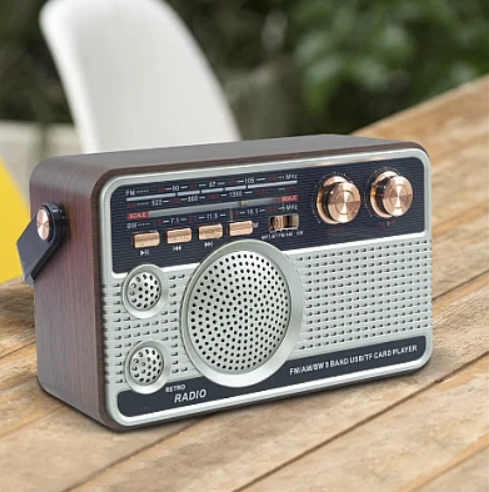 Radio FM model RETRO portabil Q FM01 Bluetooth USB AUX