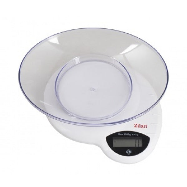 Cantar de bucatarie, Zilan ZLN, 3 Kg, Display LCD
