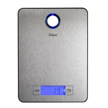 Cantar inox pentru bucatarie Zilan ZLN, maxim 5 kg, afisaj digital luminat