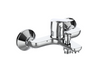 Baterie de cada Z-Inox ZLN8177 + furtun de 1.5 m + para dus, Argintiu
