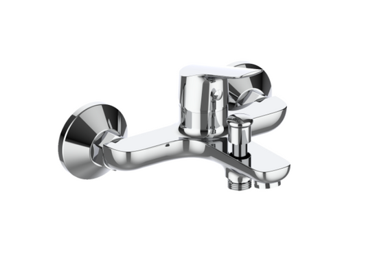 Baterie de cada Z-Inox ZLN8177 + furtun de 1.5 m + para dus, Argintiu
