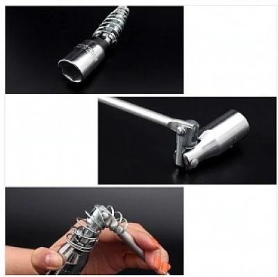 Cheie Bujie cu Maner T16mm Arc si Unghi Ajustabil 360 grade