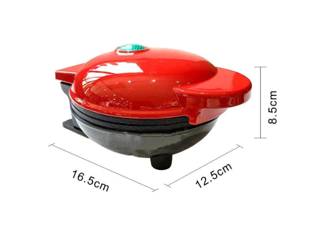 Mini aparat electric pentu Waffe, 350W, rosu, Doty