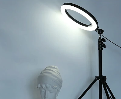 Lampa circulara profesionala LED Ring Light RGB Andowl Q MG34