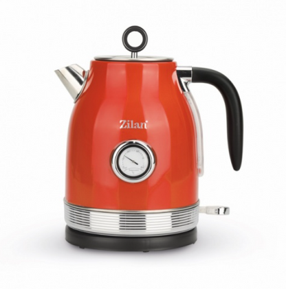 Fierbator RETRO Zilan ZLN7033 Rosu, Capacitate 1.7 Litri, Putere 2200W, Rotire 360