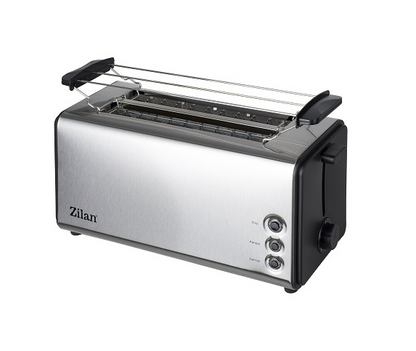 Prajitor paine dublu inox Zilan ZLN2720, 1300W, 6 grade de rumenire si functii multiple