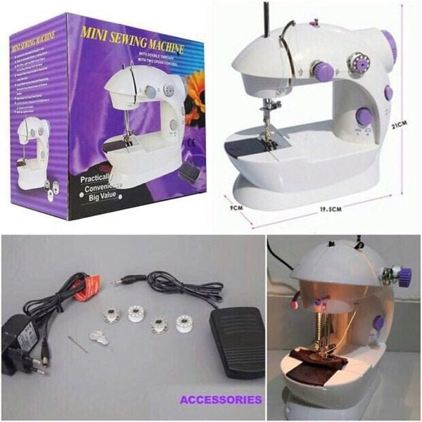 Masina de cusut electrica cu pedala Mini Sewing Machine SM-202A
