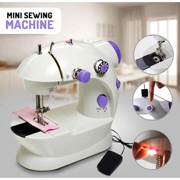 Masina de cusut electrica cu pedala Mini Sewing Machine SM-202A