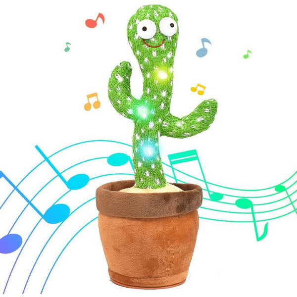 CACTUS dansator si vorbitor cu LED-uri Colorate / Jucarie interactiva OF