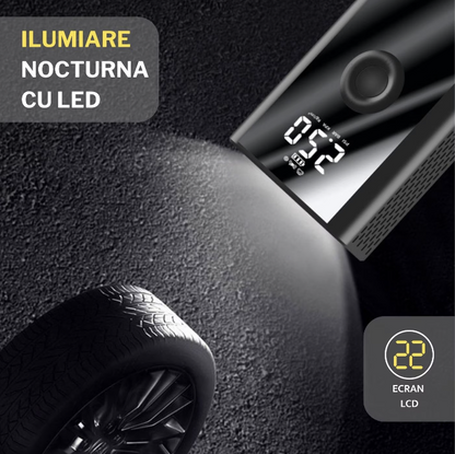 Compresor auto portabil 2 in1 DQ555 4000mAh