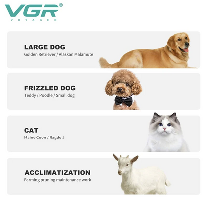 Trimmer profesional de tuns VGR pentru par si nas V949
